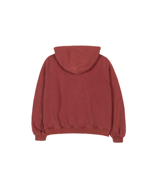 HENCH, thermal lined hoodie (washed red)