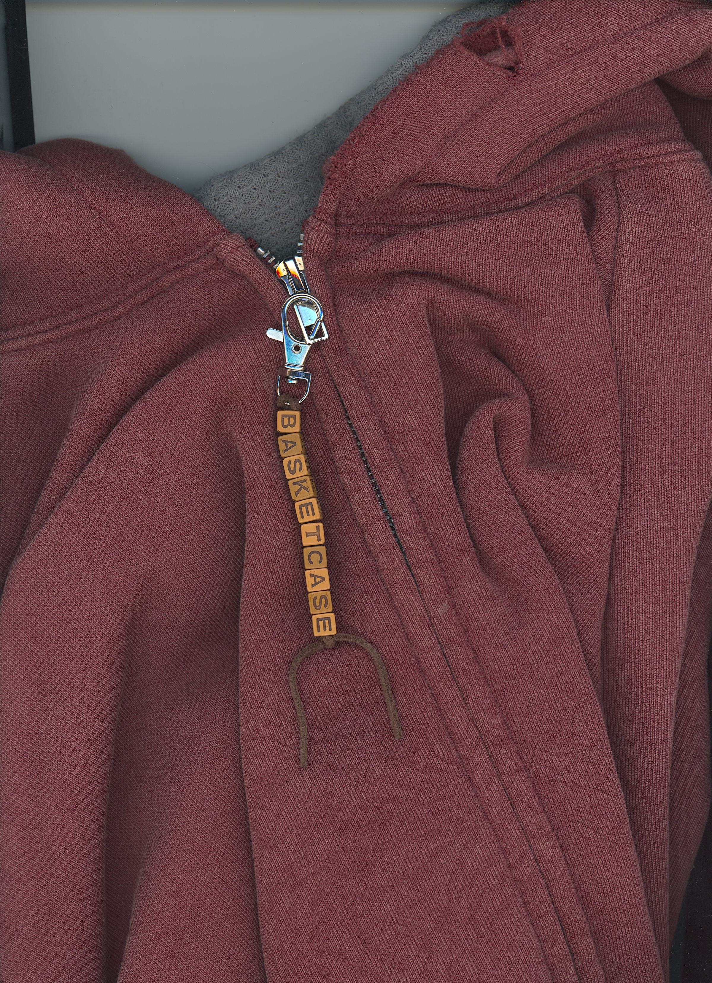 HENCH, thermal lined hoodie (washed red)