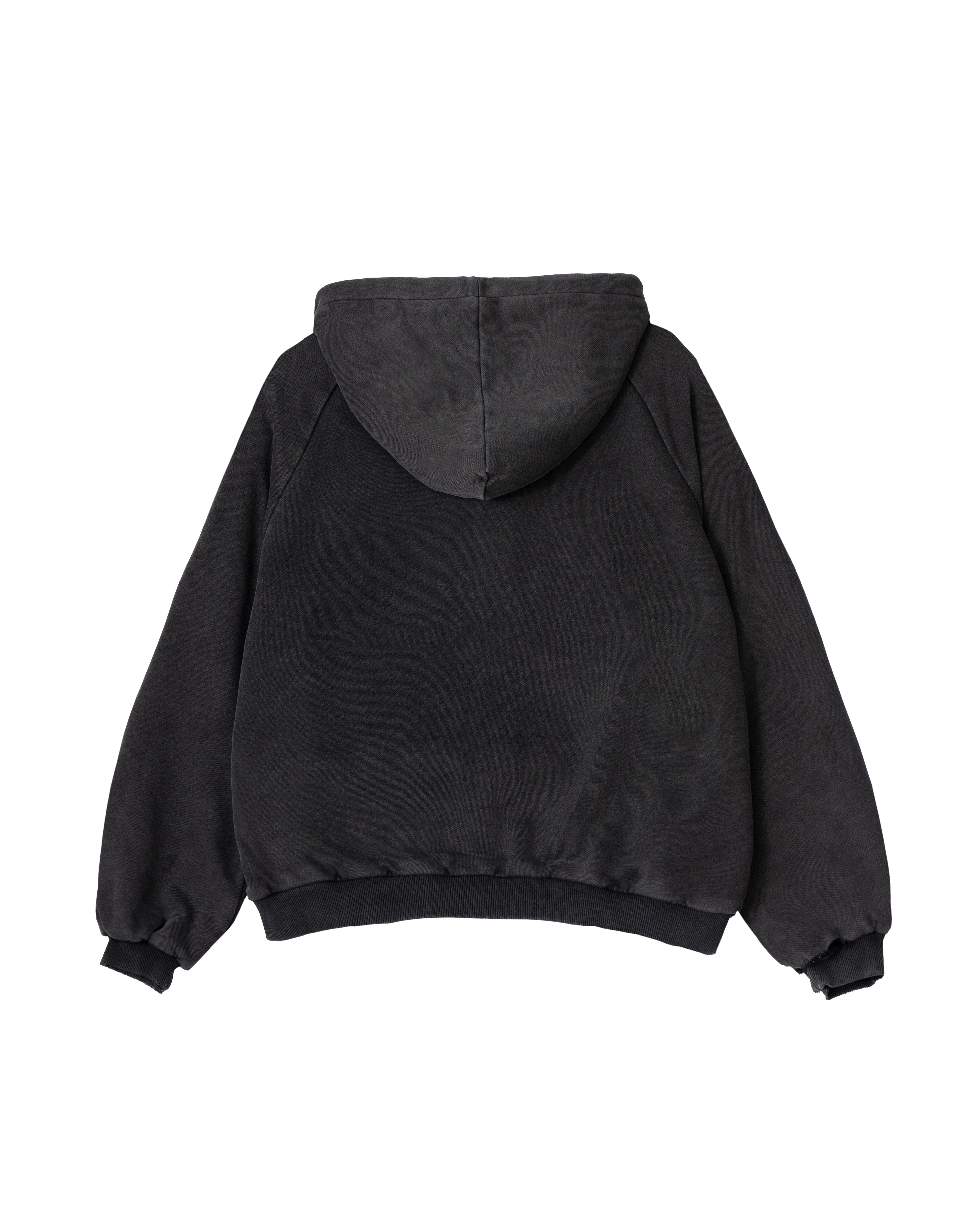 HENCH, thermal lined hoodie (vintage black)
