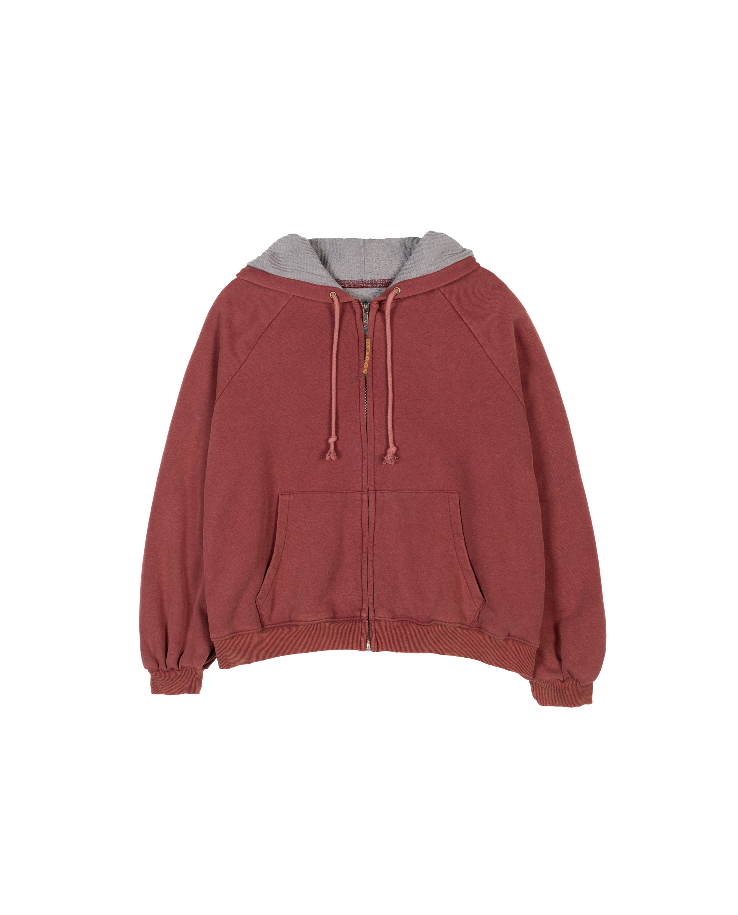 HENCH, thermal lined hoodie (washed red)