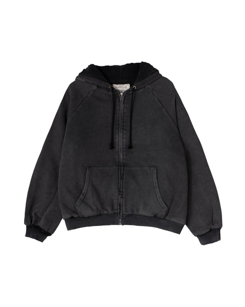 HENCH, thermal lined hoodie (vintage black)