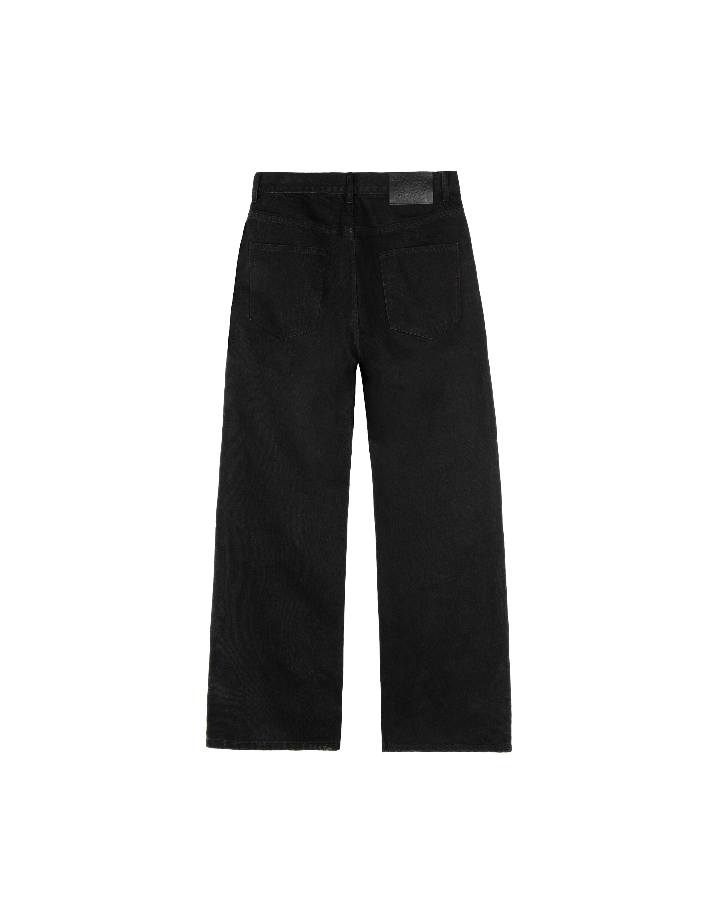 LAX, straight leg denim (jet black)
