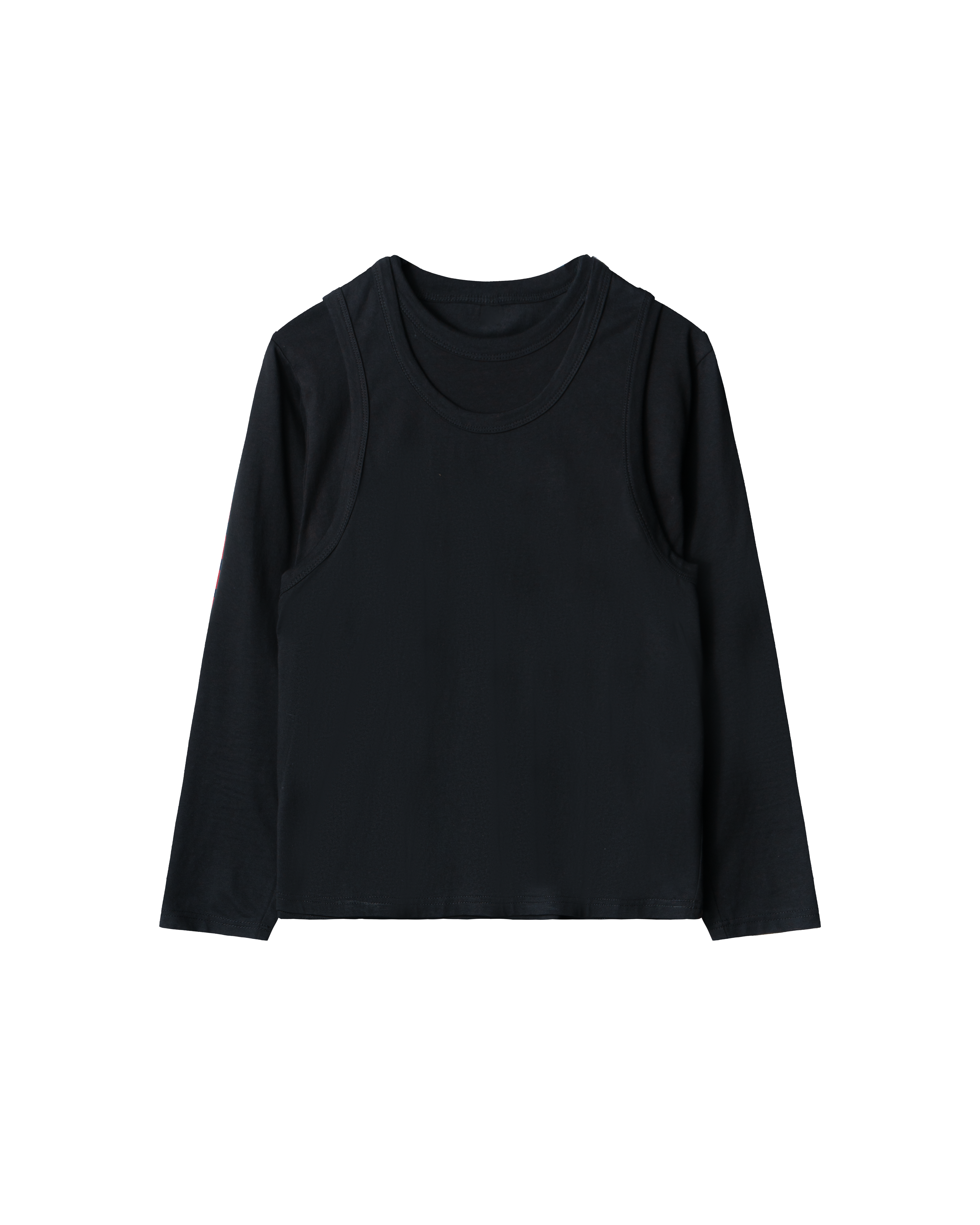 LAYERED, tank-tee (black)