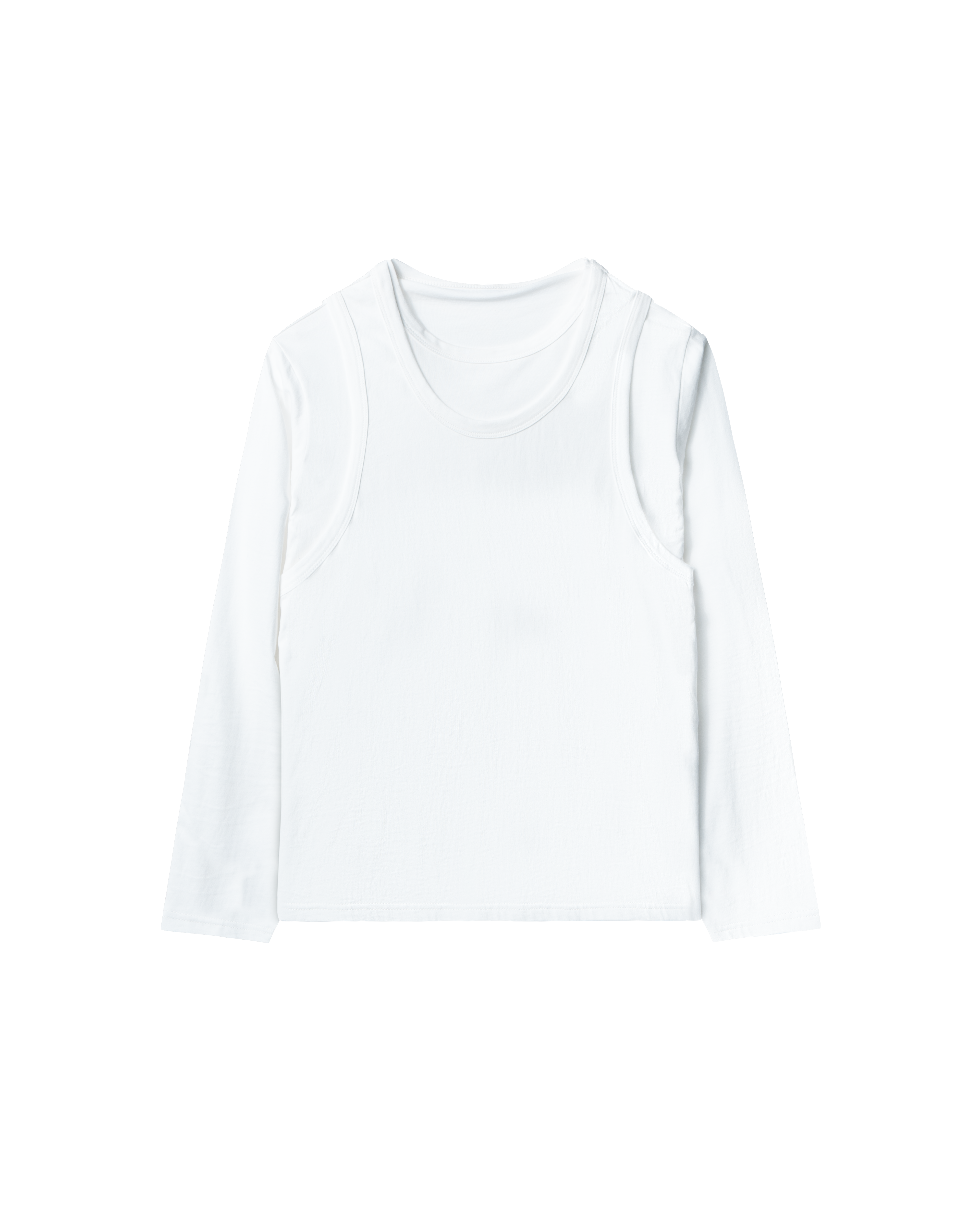 LAYERED, tank-tee (white)