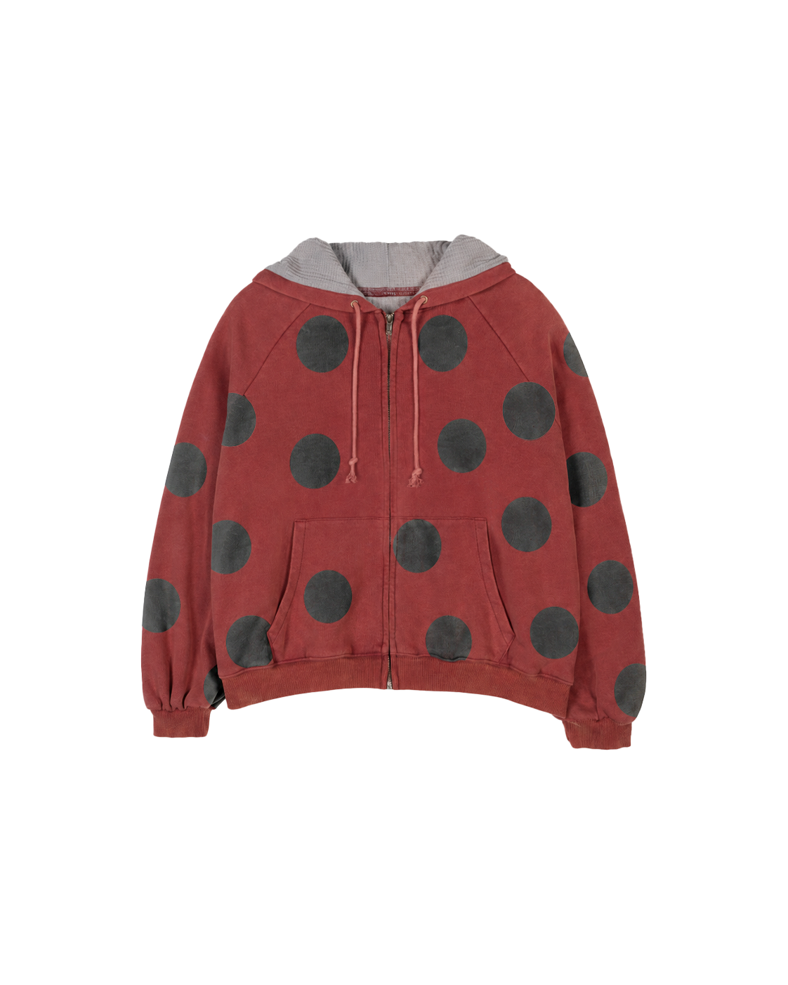 POLKA, thermal lined hoodie (red)