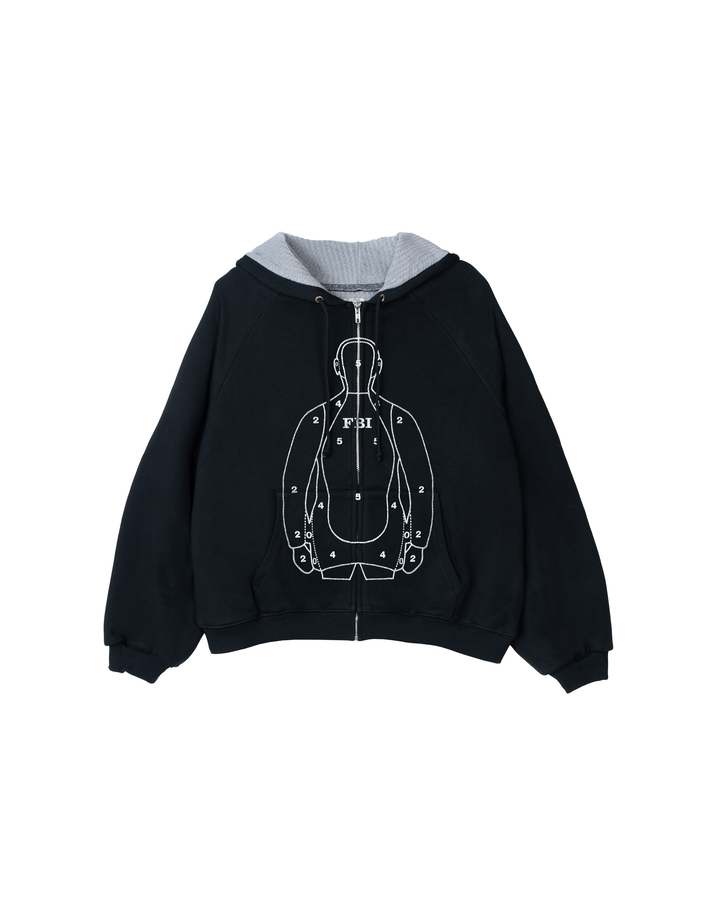 PRACTICE, thermal lined hoodie (jet black)