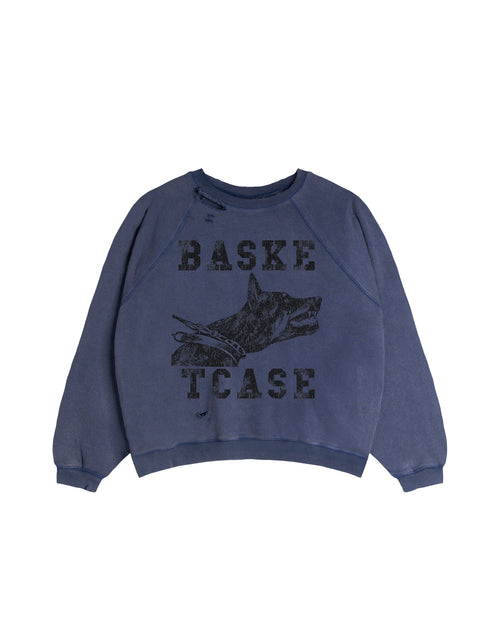 RAW COLLEGE, raglan crewneck (navy)