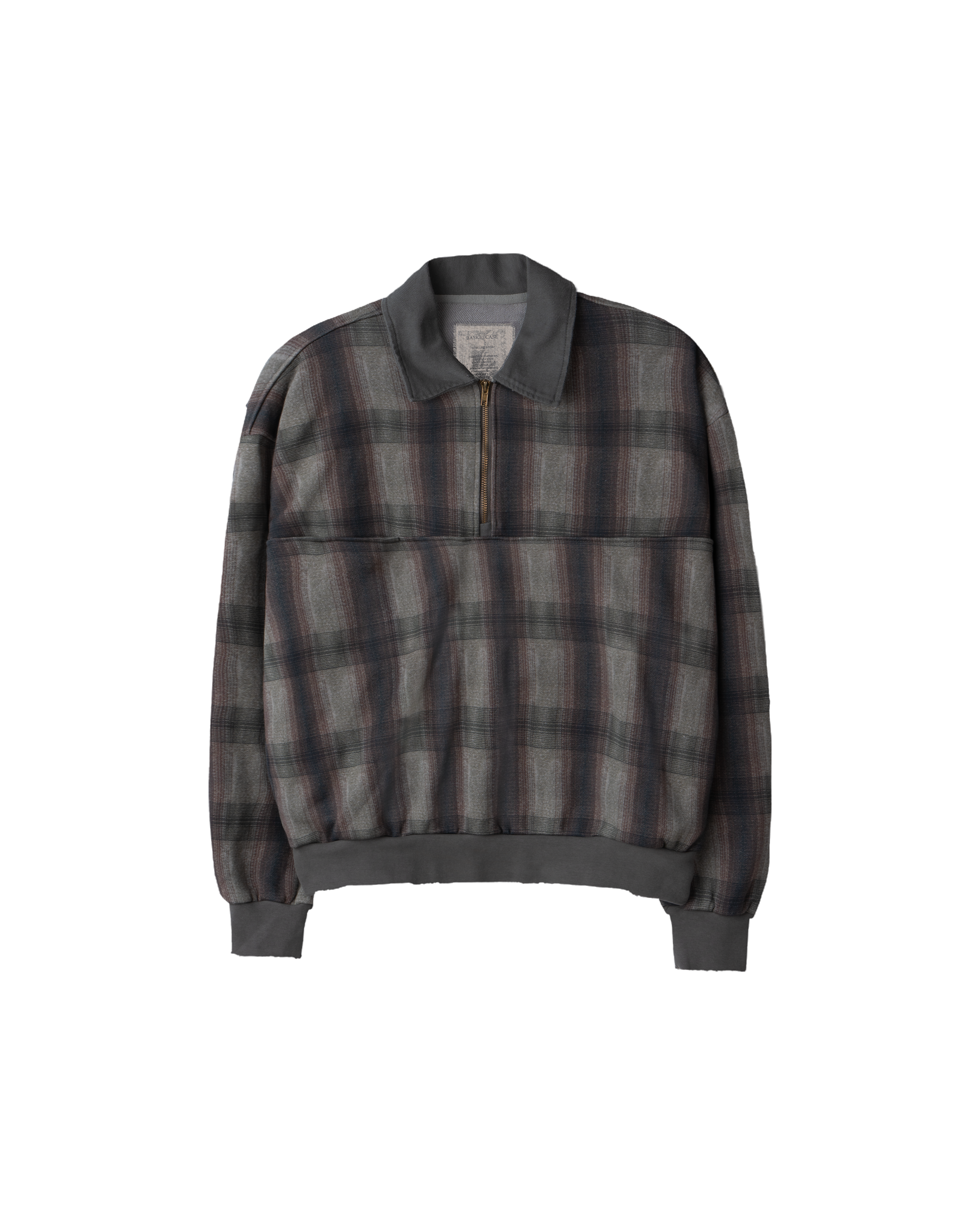 STOKE, a quarter zip (shadowplaid)