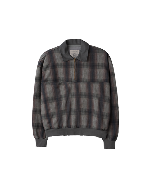 STOKE, a quarter zip (shadowplaid)