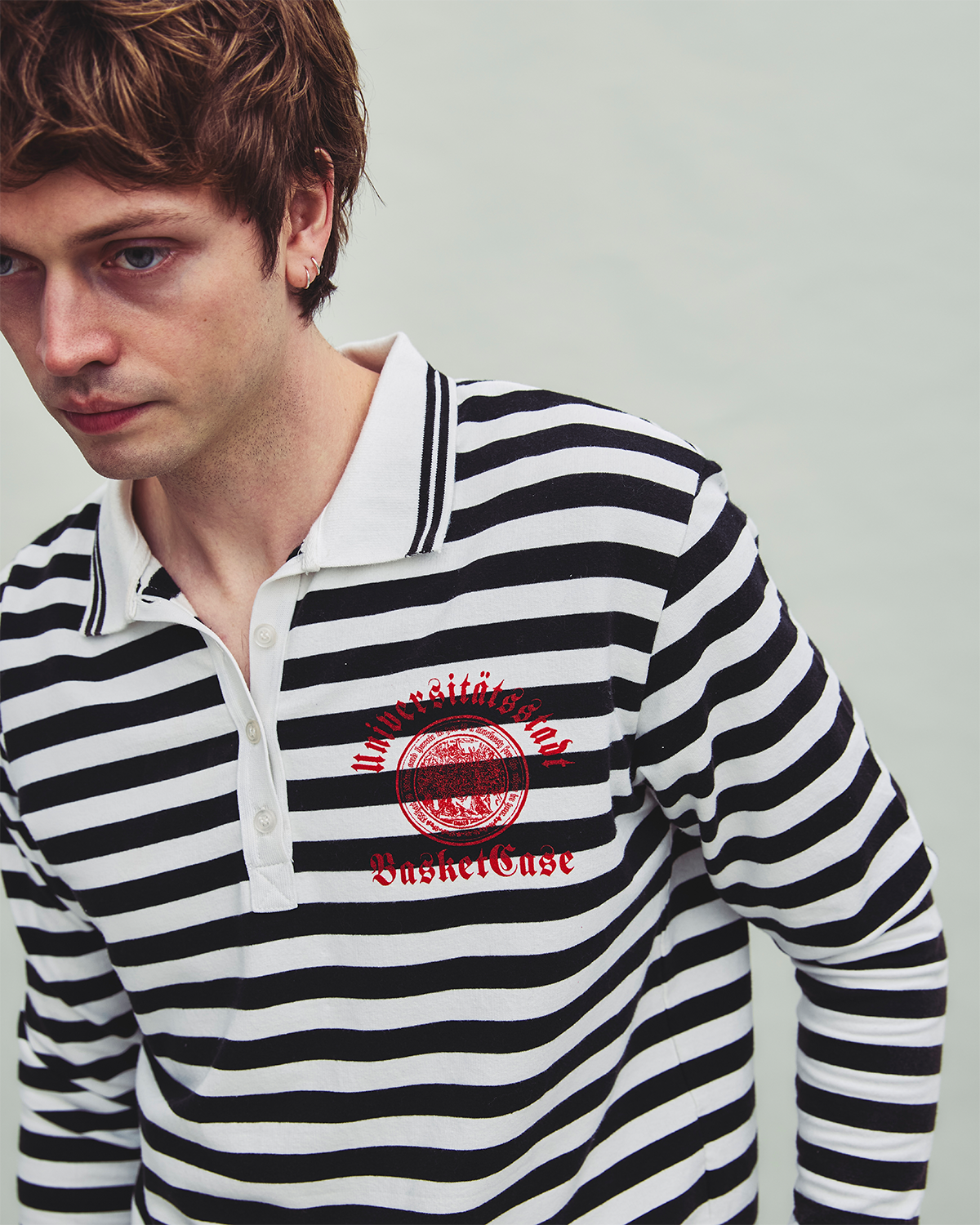 LIBER NOVUS, striped polo