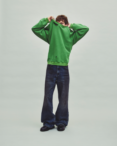 HENCH, raglan crewneck (kelly green)