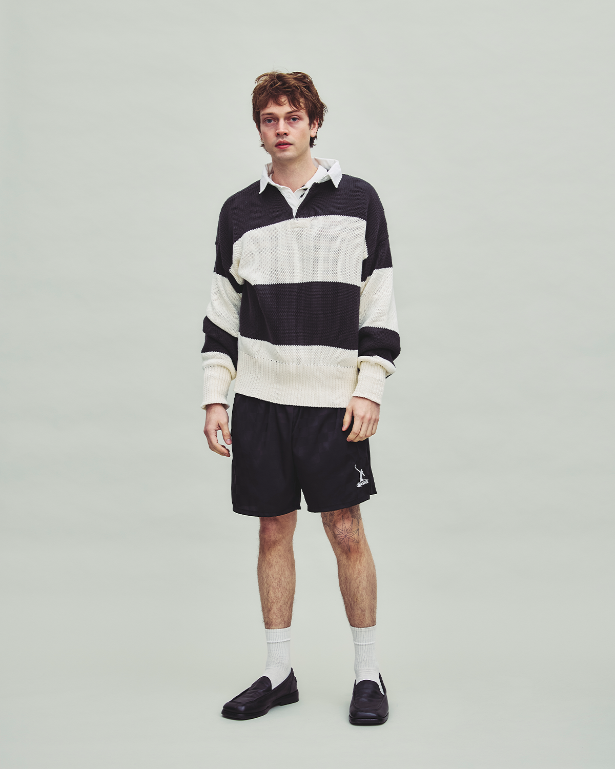 REF, knit polo