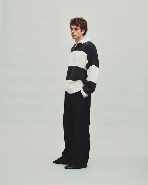REF, knit polo