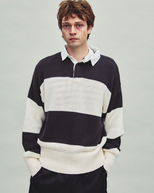 REF, knit polo