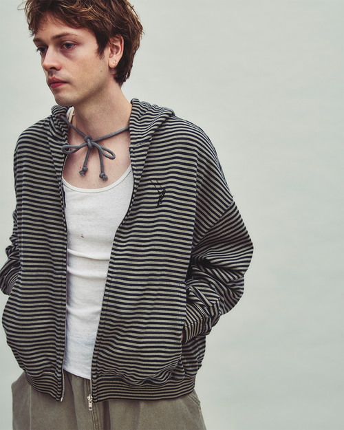 SWING, lightweight striped zip