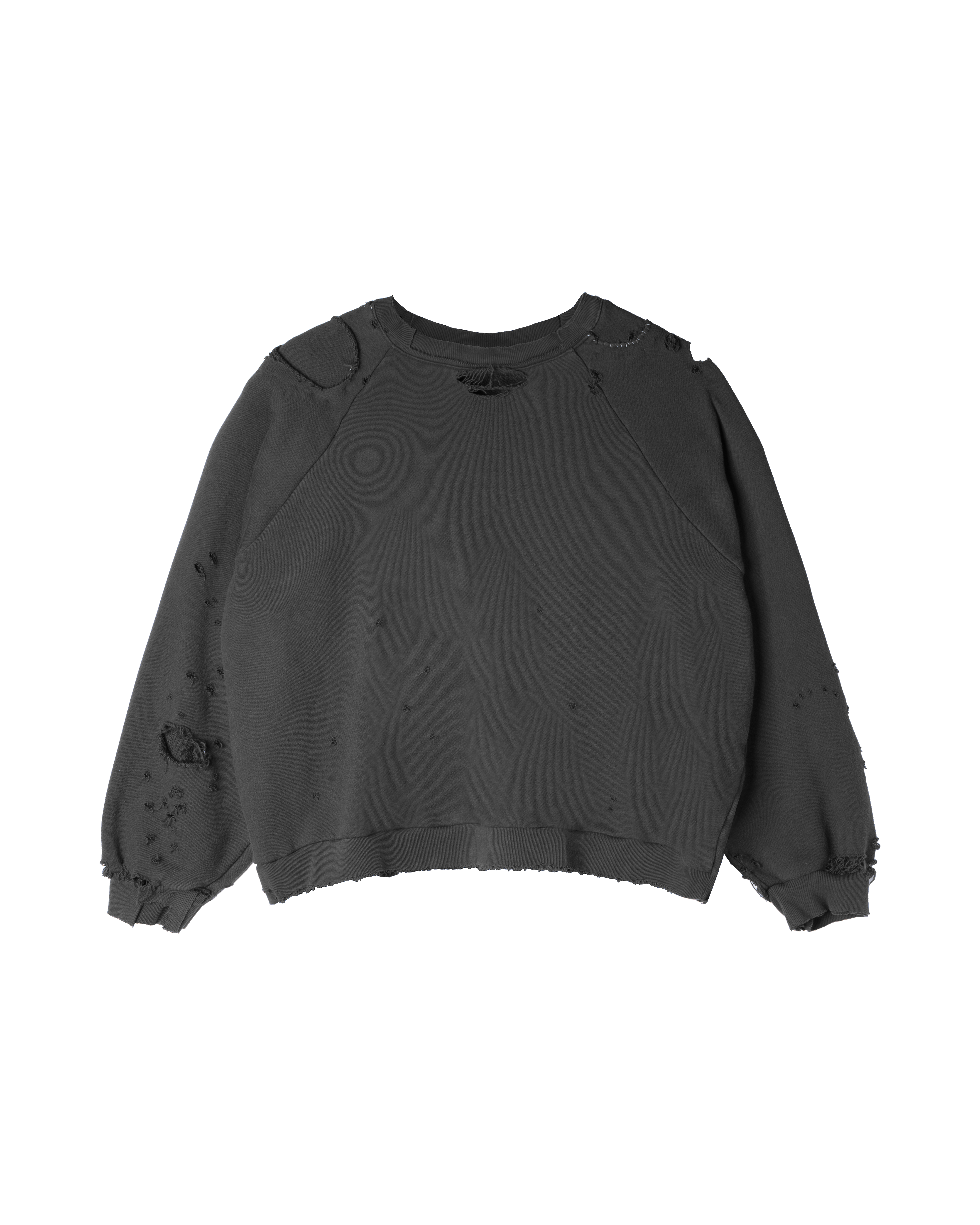 HENCH, repaired crewneck (vintage black)