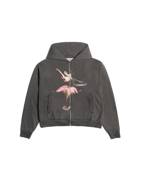 BALLET, a vintage black zip-up